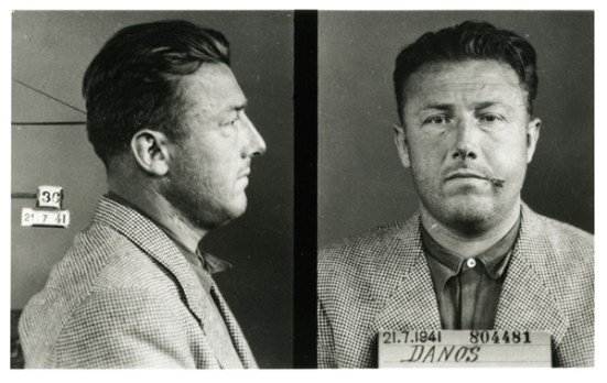 Ficha policial de Abel Danos / Archivo de la Prefectura de Policía de París